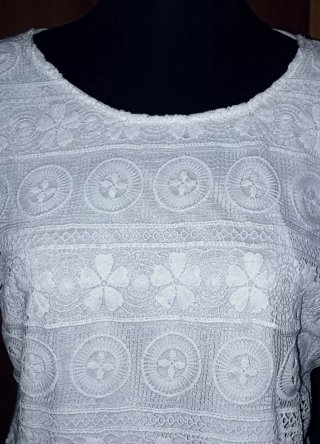 Blusa Nymphaea Alba Encaje Blanco