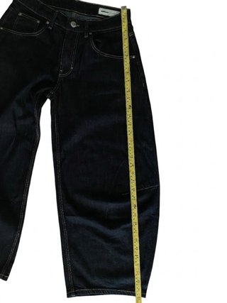 wide-leg pantalon azul Bershka