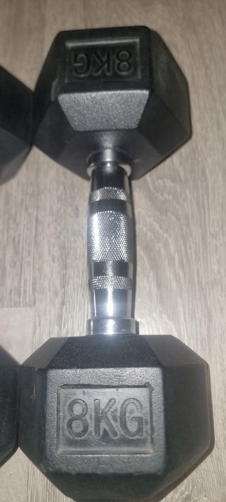 2 Mancuernas Hexagonales 8kg