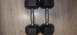 2 Mancuernas Hexagonales 8kg