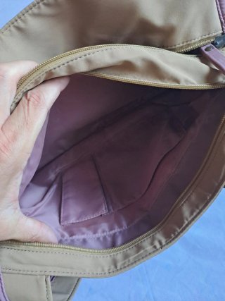 Bolso David Jones beige y rosa