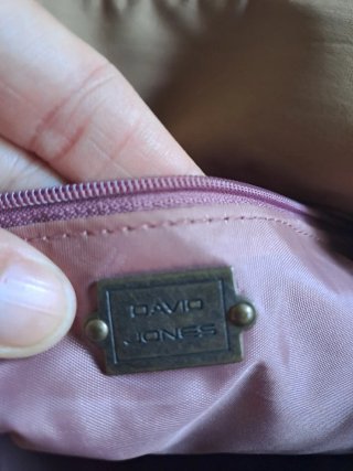 Bolso David Jones beige y rosa