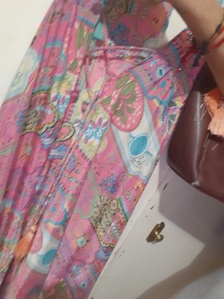 Vestido largo estampado