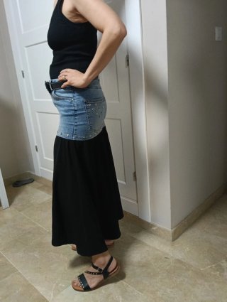 Falda vaquera/camisera talla S