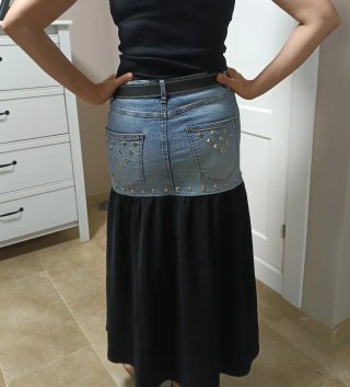 Falda vaquera/camisera talla S