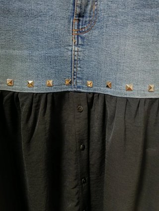 Falda vaquera/camisera talla S