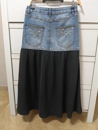 Falda vaquera/camisera talla S