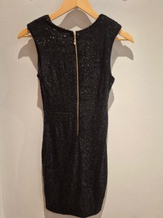 Vestido de fiesta negro lentejuelas