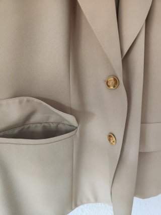 Chaqueta de traje beige