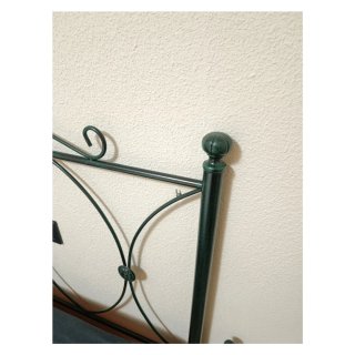 Cabecero y mesitas forja verde