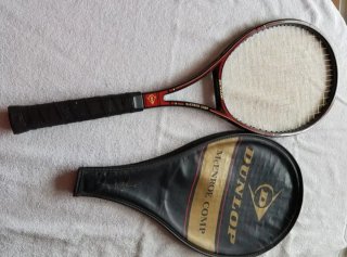Raqueta Vintage Dunlop McEnroe Negra/Roja/Dorada