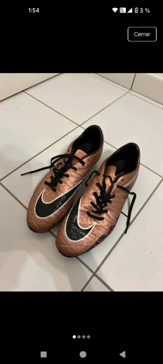 Botas de fútbol Nike Hypervenom Dorado