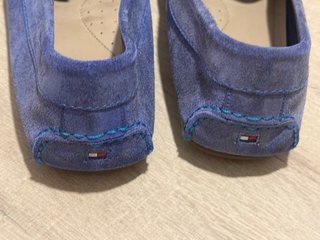 Mocasines Tommy Hilfiger ante azul · Talla 43