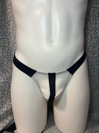 Calzoncillo Transparente Negro y Blanco