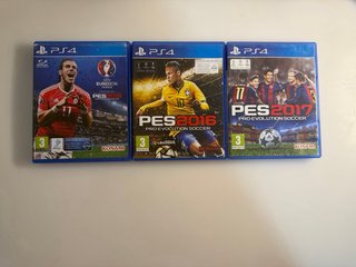 Lote Juegos PS4: FIFA, PES, WWE