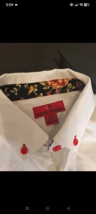 Camisa Carolina Herrera Talla S Estampada