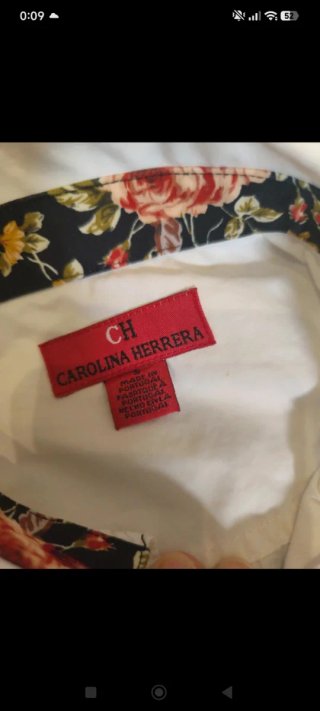 Camisa Carolina Herrera Talla S Estampada