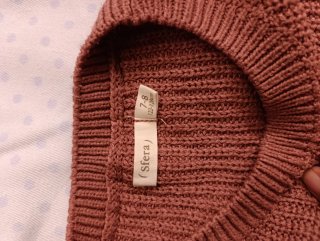 Jersey Sfera niña M beige, verde, rojo
