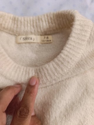 Jersey Sfera niña M beige, verde, rojo