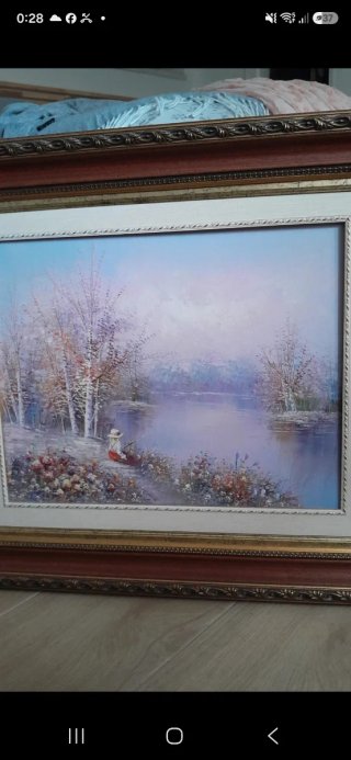 Cuadro al óleo paisaje