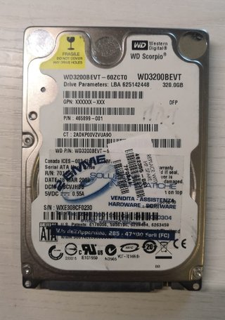 Western Digital WD3200BEVT 320GB HDD