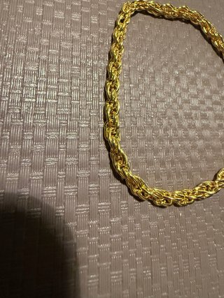 Braccialetto effetto oro