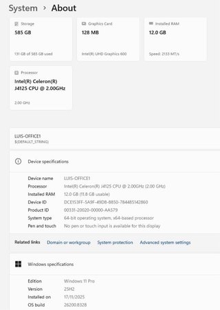 Mini PC Nipogi Intel Celeron