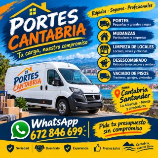 Portes mudanzas Cantabria