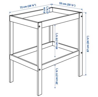 Cambiador bebé madera Ikea
