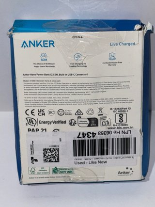 Anker Power Bank 5000 mAh 22.5W