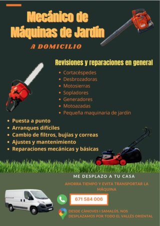 Mecánico de Maquinaria de Jardín