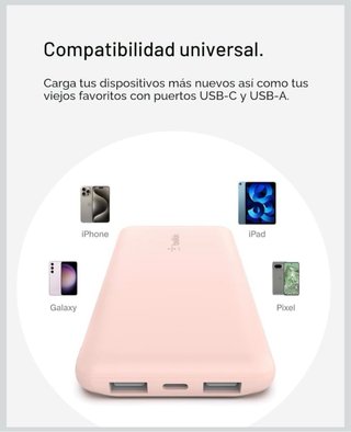 Belkin Power Bank 10000 mAh 15W Rosa