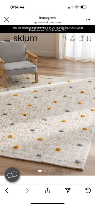2ud Alfombras Sklum Beige 125x170cm