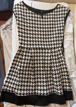 Vestido corto pata de gallo talla L