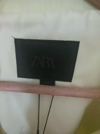 Zara | Casaco Crop Amarelo Estampado Bananas | M