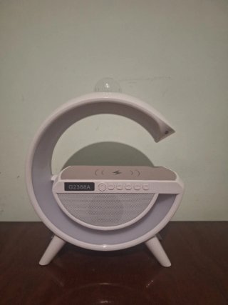 Lámpara G con Altavoz Bluetooth y Cargador Inalámb