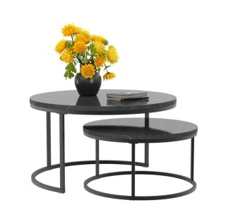 Tavoli da salotto impilabili design marmo