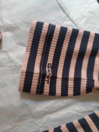 Top Gant rayas rosa y azul Talla M