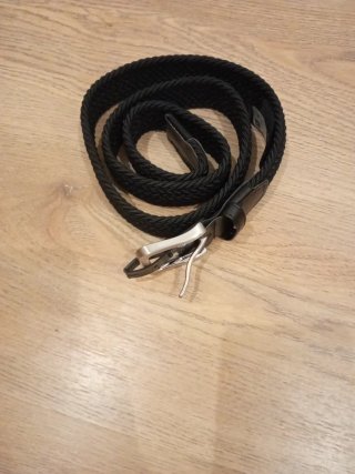 Cinturón trenzado negro