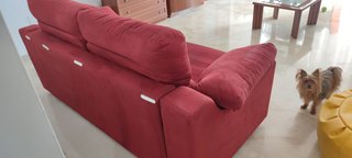 Sofá Cama Estilo Italiano Rojo