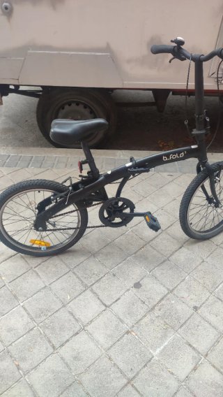 Bicicleta Plegable Negra