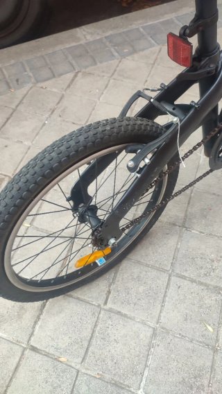 Bicicleta Plegable Negra