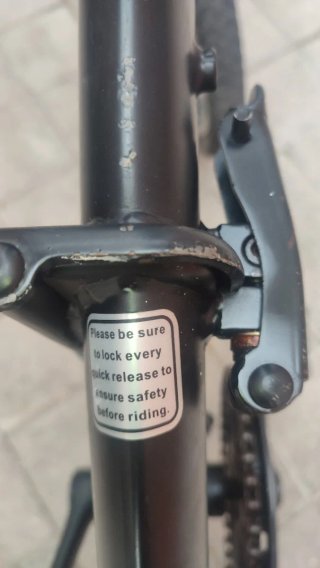 Bicicleta Plegable Negra