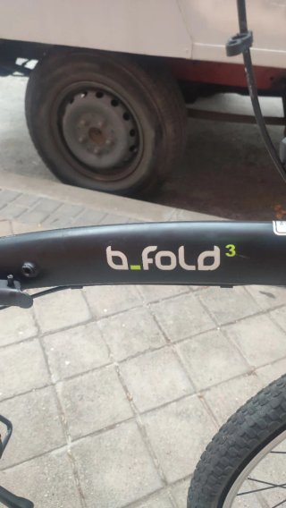 Bicicleta Plegable Negra