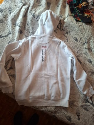 Sudadera Marvel Capitán América Blanca