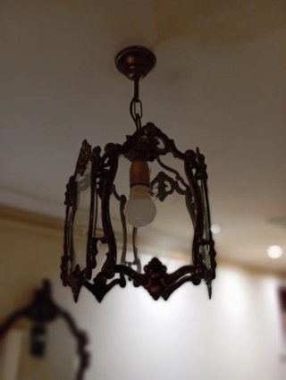 Conjunto recibidor antiguo madera y mármol