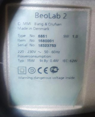 Subwoofer Bang & Olufsen BeoLab 2 (850W)