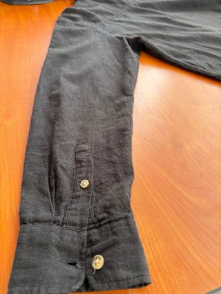 Camisa H&M Negra Manga Larga