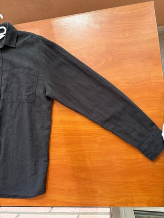 Camisa H&M Negra Manga Larga