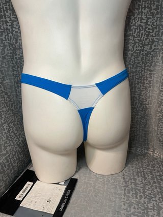 Calzoncillos Tanga Blanco y Azul
